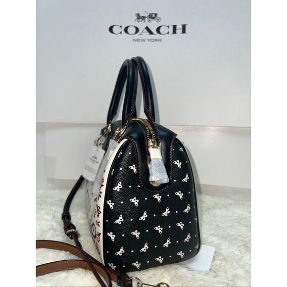 Coach Women's Black and White Handbag - Picture 3 of 6